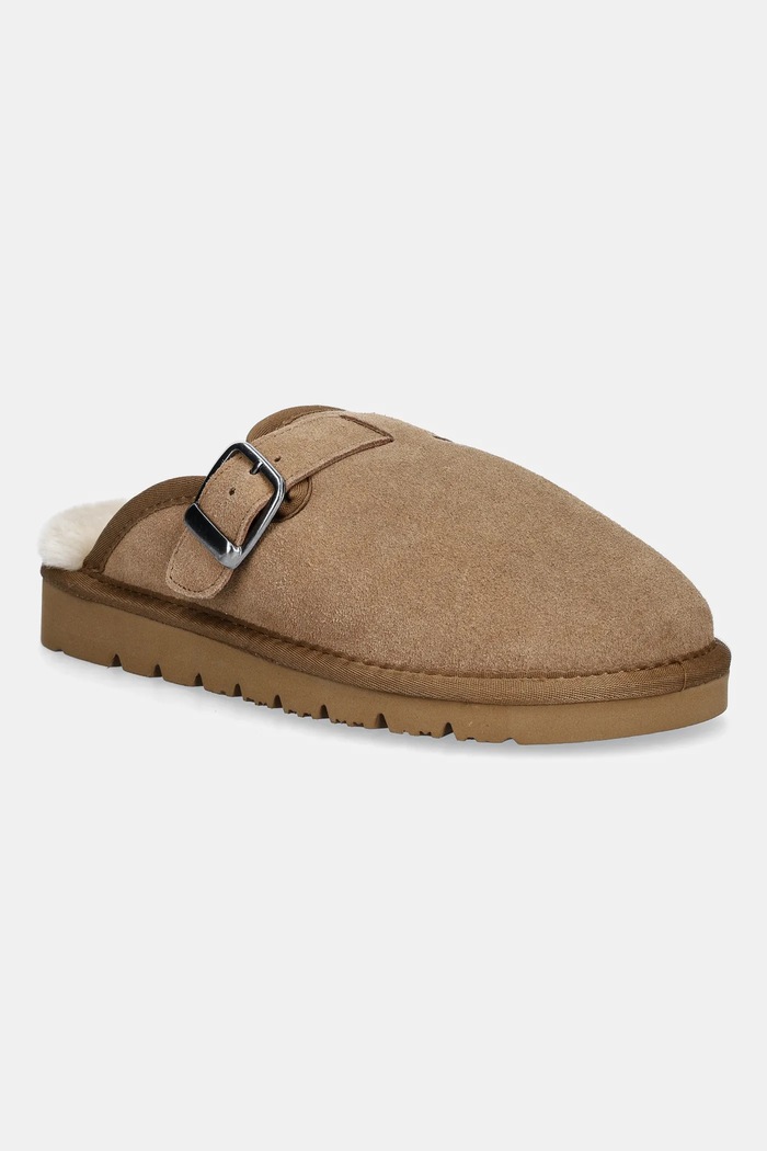 Παντόφλες σουέτ Answear.LAB καφέ AW25.9