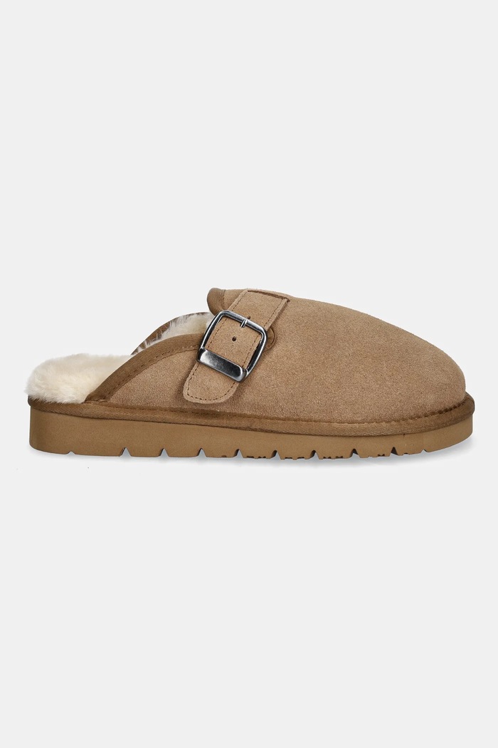 Παντόφλες σουέτ Answear.LAB AW25.9 καφέ WA25