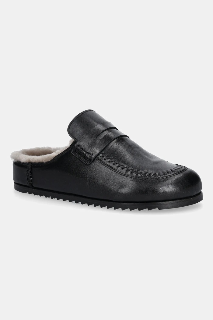 Answear.LAB slapi de piele 25-467 negru WA25