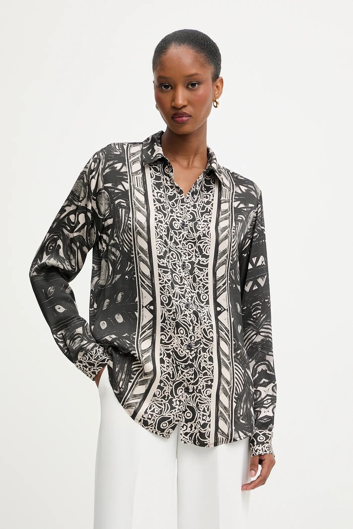 Answear.LAB camasa lung negru PK32685