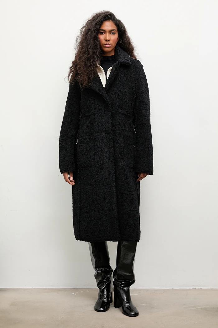 Answear.LAB palton WA25-KPD020 negru