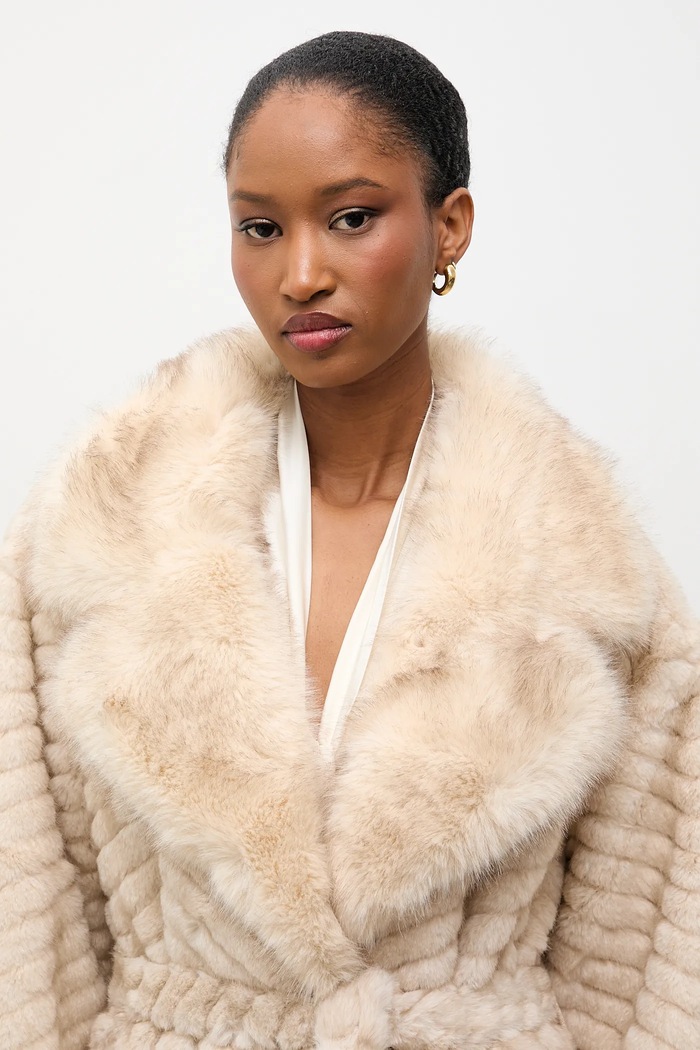 Answear.LAB płaszcz BR003.iak beżowy