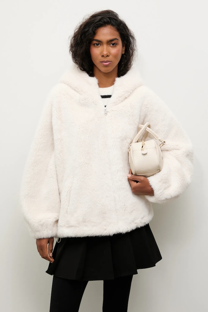 Bunda Answear.LAB oversize béžová WA25-KUD008