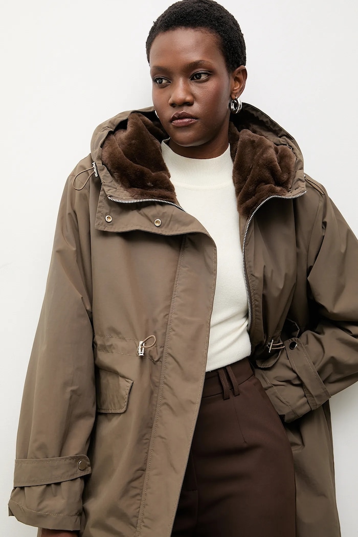Bunda parka Answear.LAB jemné zateplenie zelená 8396.fh
