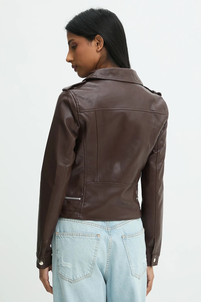 Oblačila Biker jakna Answear.LAB G107 rjava