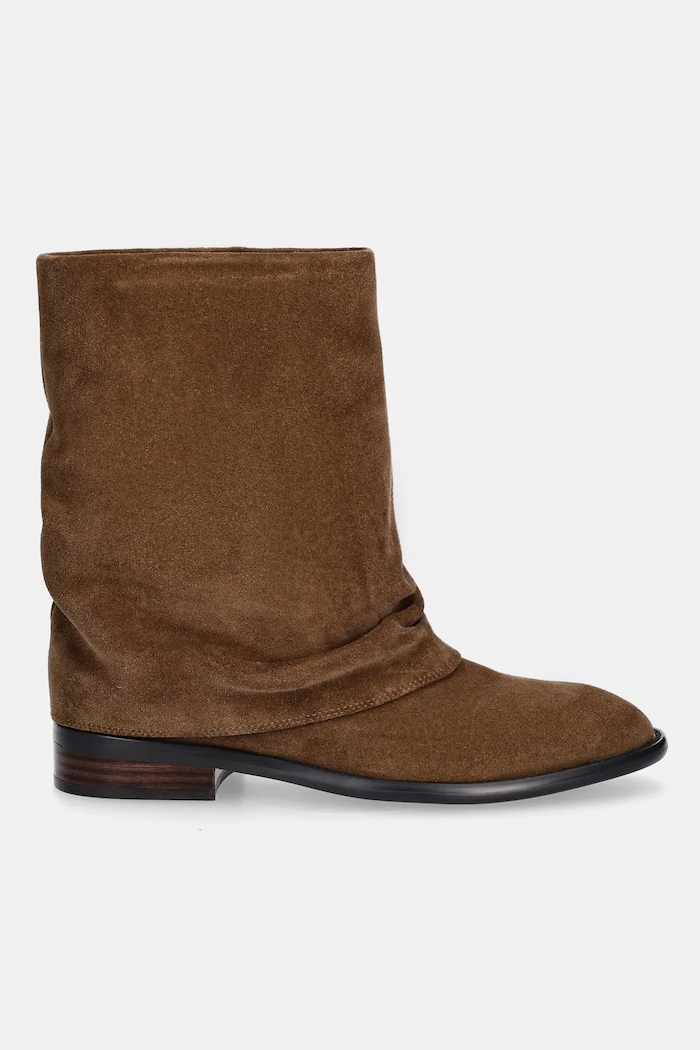 Obuwie Answear.LAB botki zamszowe LT24037D-602 brązowy