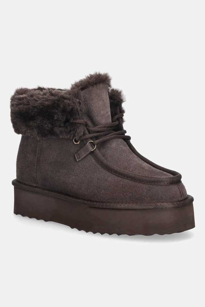 Answear.LAB velúr hócipő velúr bőr barna TX-241148.cjk