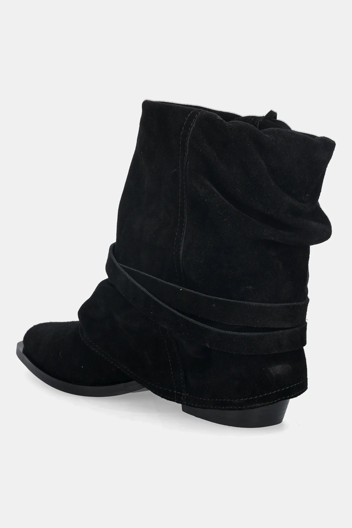 Gležnarji iz semiša Answear.LAB črna AN-XY25024-3188H-L