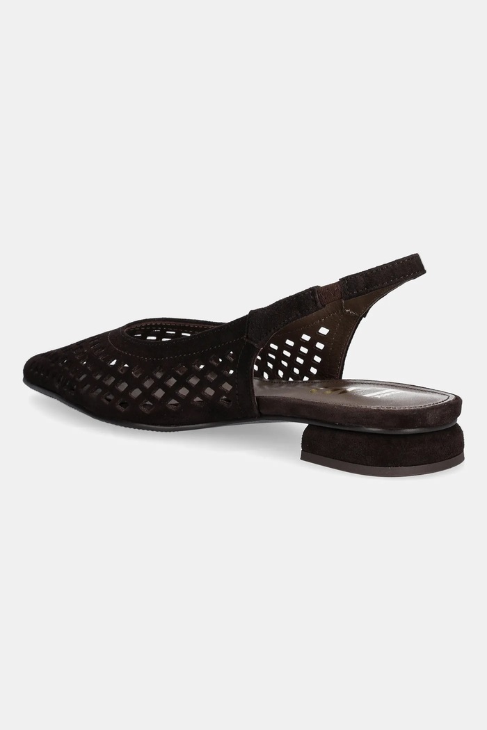 Încălțăminte Answear.LAB balerini din piele intoarsa SH586132026A.hak maro