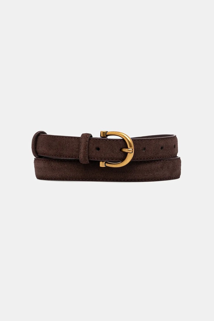 Answear.LAB Curea din piele intoarsa maro 1251.cjk