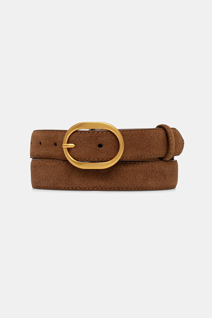Answear.LAB Curea din piele intoarsa maro 625.cjk