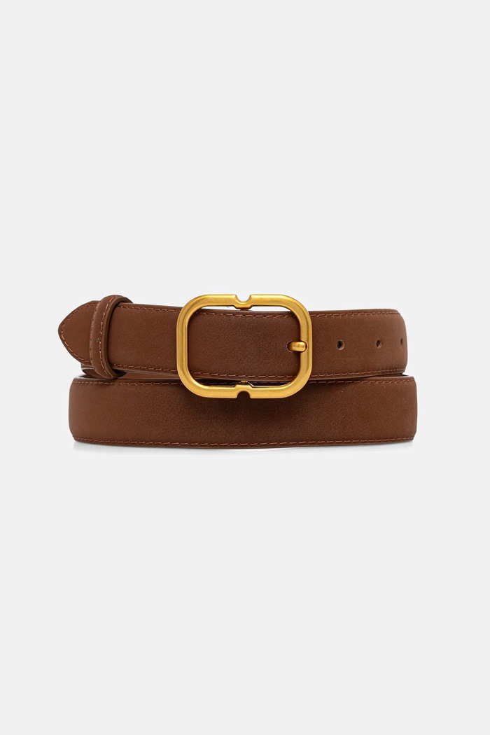 Answear.LAB curea de piele maro 627.cjk