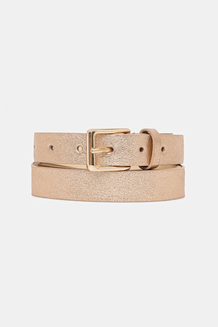 Answear.LAB Answear Lab curea de piele bej C-102.hak