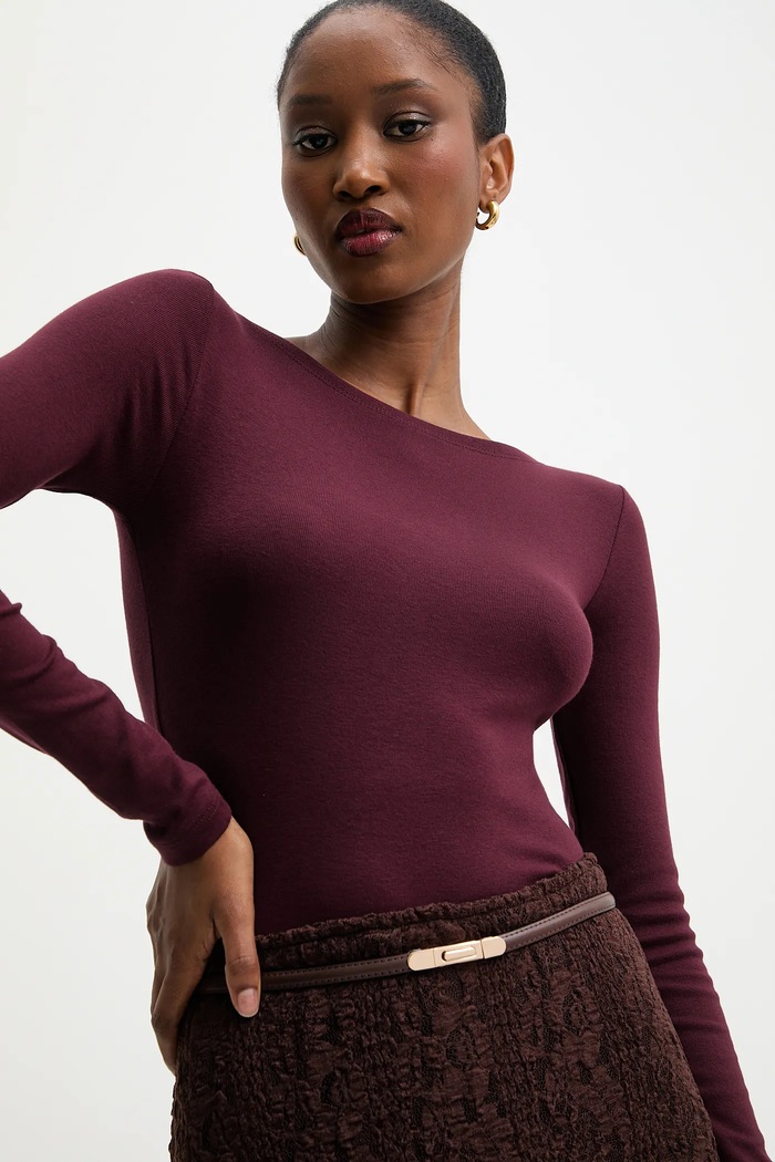 Answear.LAB pasek damski skórzany brązowy 1012.cjk