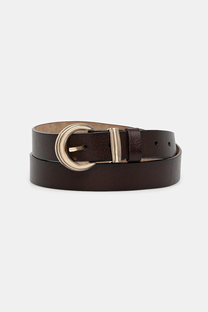 Answear.LAB Curea de piele maro LD-2057.iak