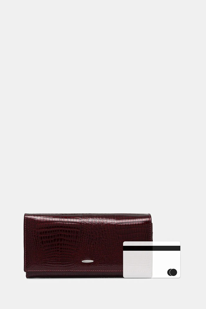 Answear.LAB portofel de piele rosu 611.cjk