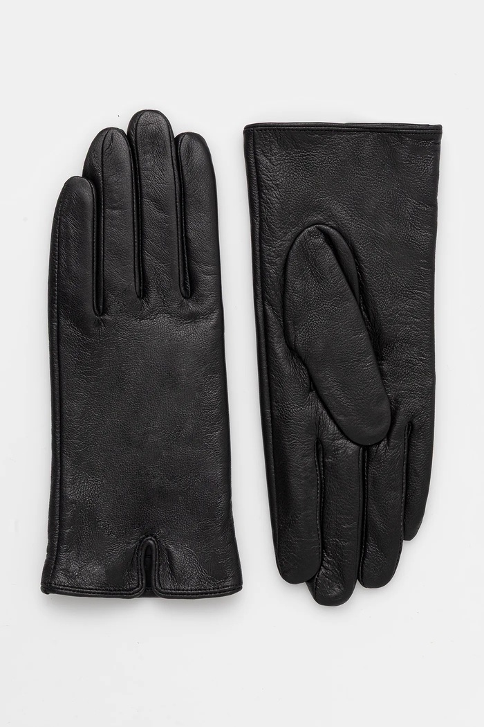Answear.LAB Manusi de piele plain glove 2 negru WA25