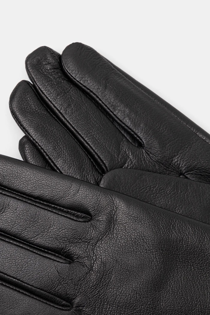 Accesorii Answear.LAB Manusi de piele plain glove 2 negru