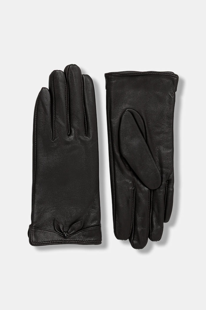 Answear.LAB Manusi de piele leaf glove maro WA25