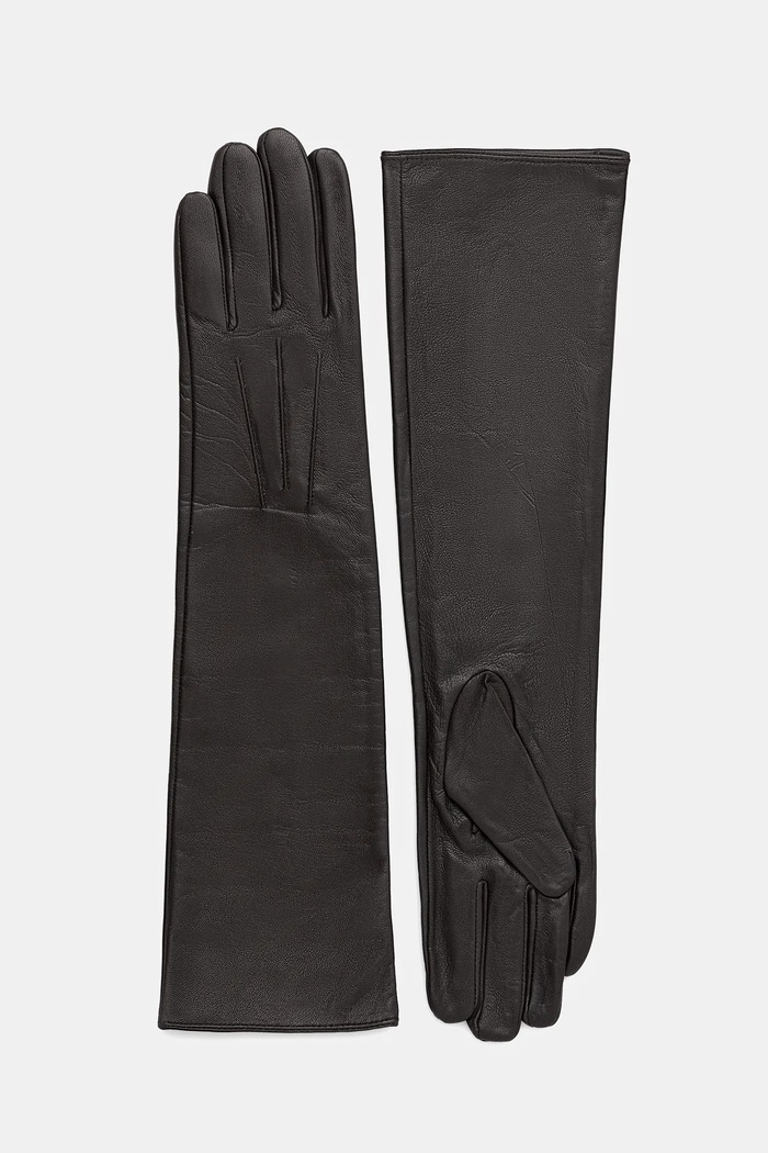 Answear.LAB manusi de piele extralong46 maro WA25
