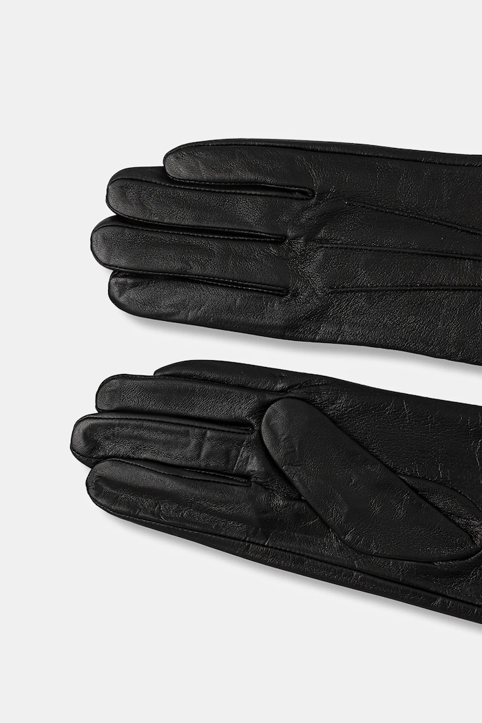 Аксессуары Answear.LAB Кожаные перчатки Answear.LAB extralong46 чёрный