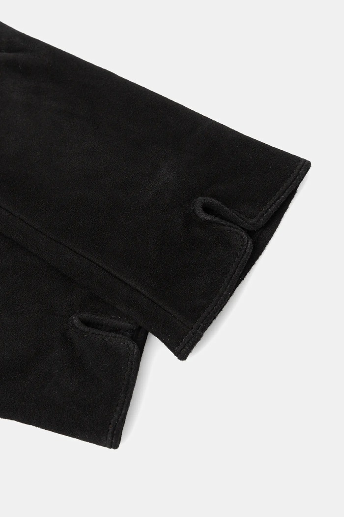 Answear.LAB rękawiczki zamszowe plain.glove.2.fh czarny WA25