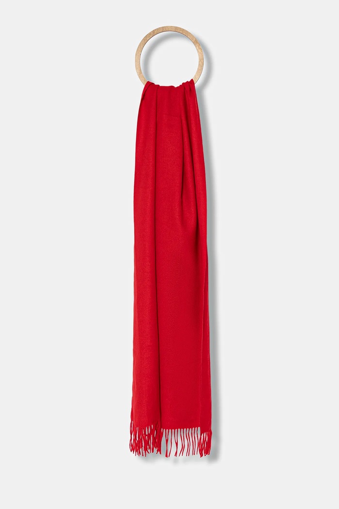 Vlnený šál Answear.LAB pletenina červená pashmina.1