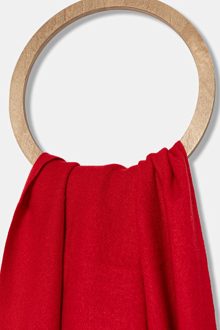 Vlnený šál Answear.LAB pashmina.1 červená WA25