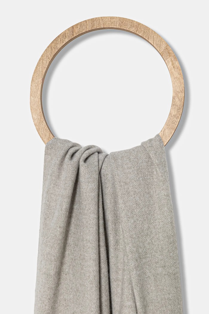 Vlnený šál Answear.LAB pashmina.1 sivá WA25