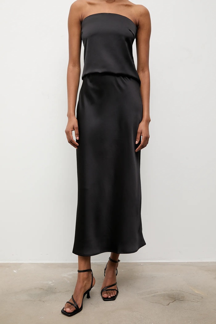 Answear.LAB top i spódnica czarny 93055.93073