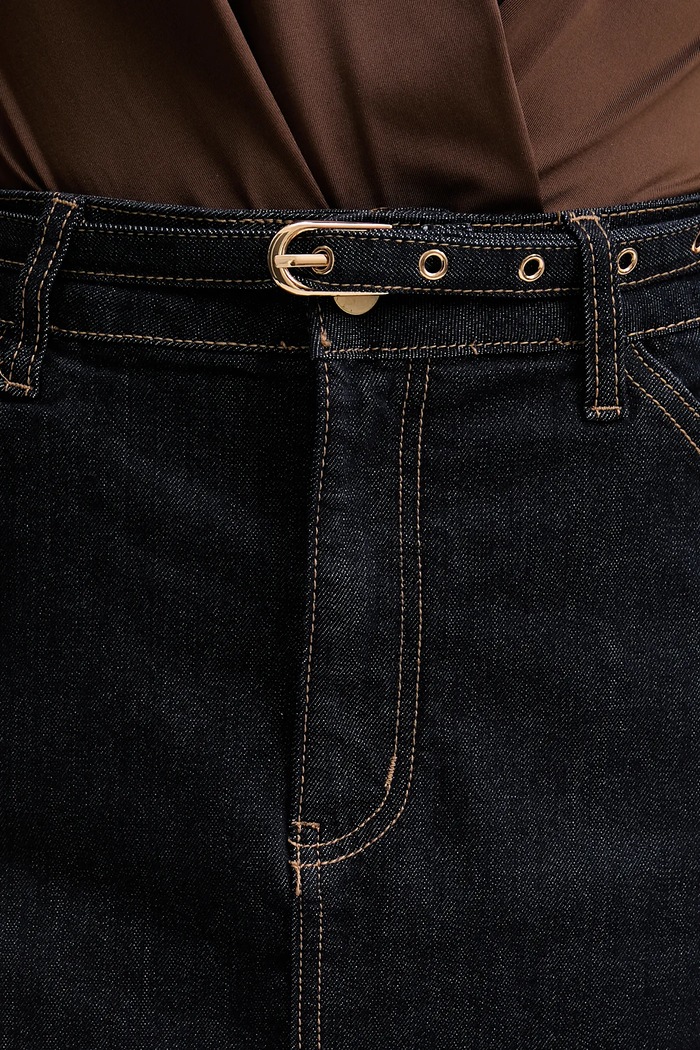 Jeans krilo Answear.LAB mornarsko modra L21408.hak