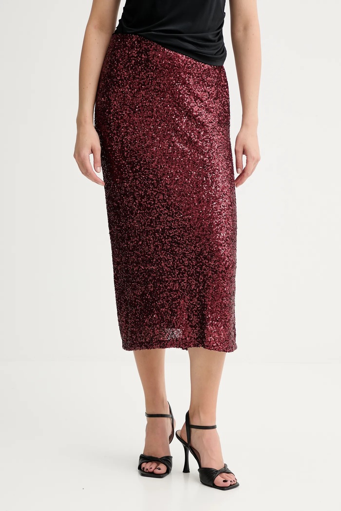 Answear.LAB szoknya 51430 burgundia WA25