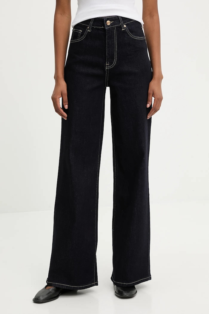 Answear.LAB jeansi mg663.FLK bleumarin WA25