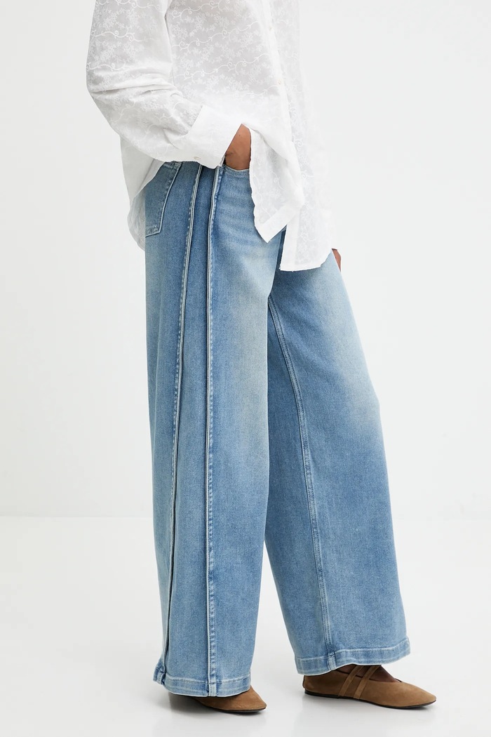 Answear.LAB jeansi albastru mg.626.FLK