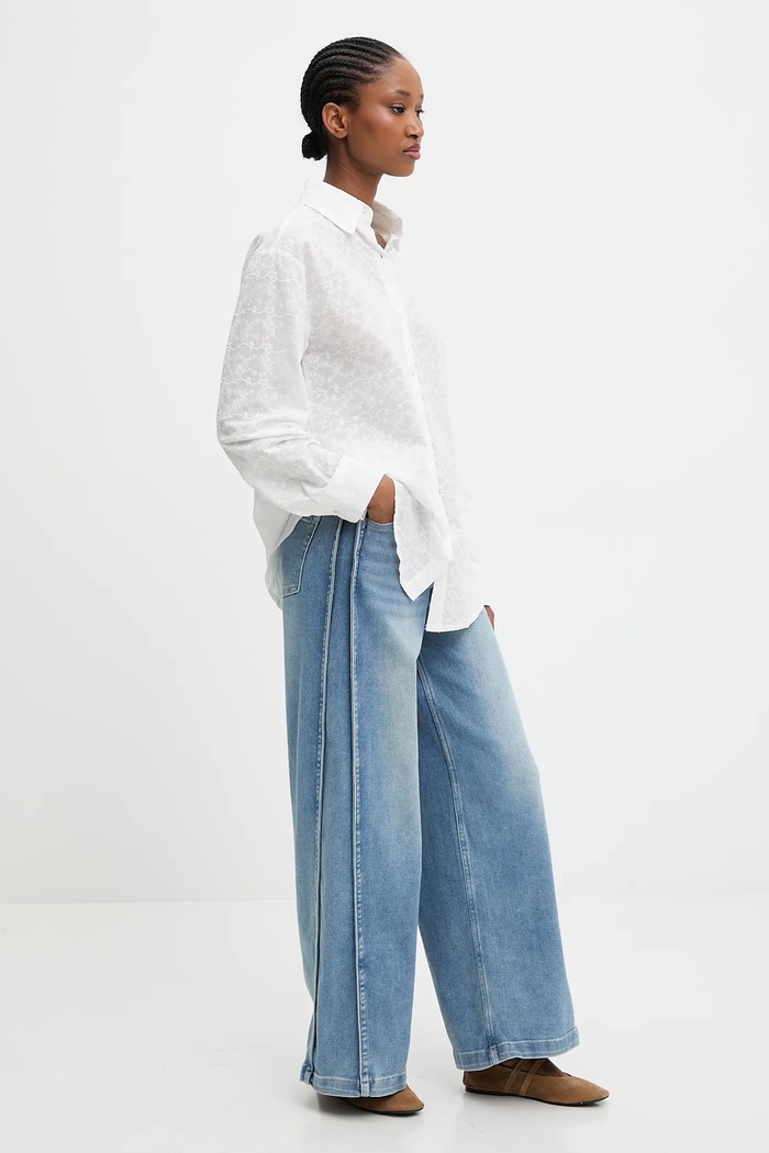 Answear.LAB jeansi mg.626.FLK albastru WA25