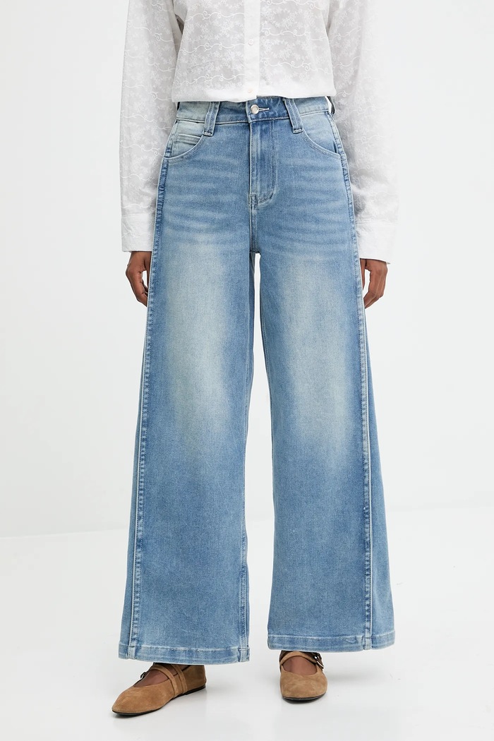 Answear.LAB jeansi albastru mg.626.FLK