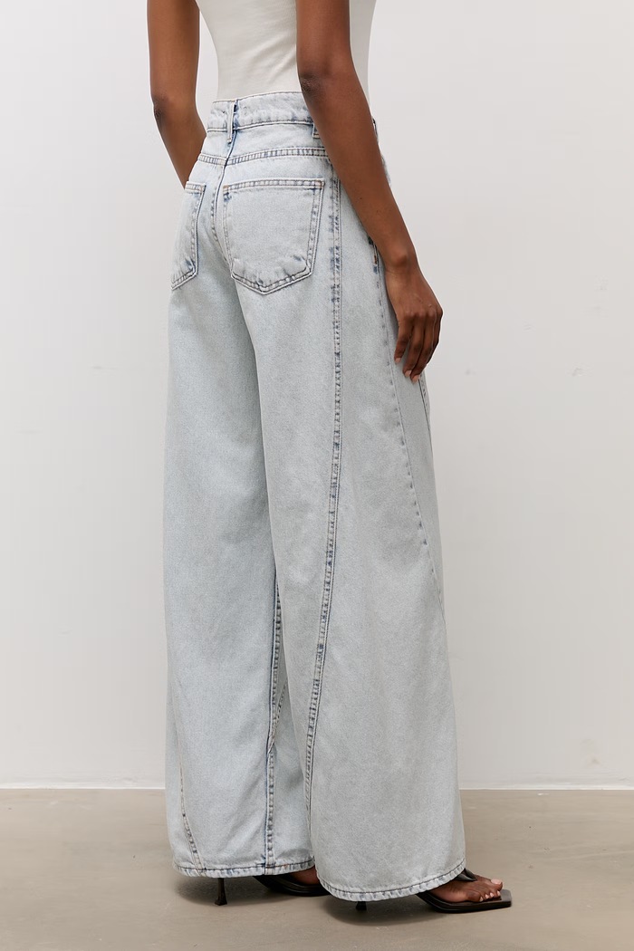 Odzież Answear.LAB jeansy wide leg damskie 2923.tos niebieski