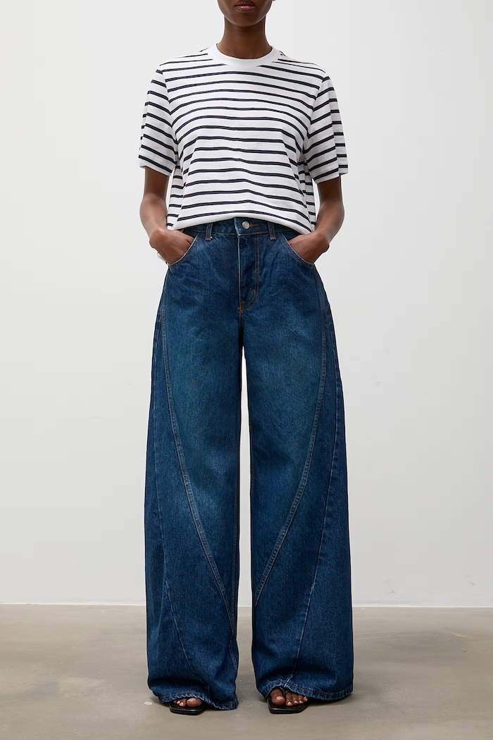 Ρούχα Answear.LAB Τζιν wide leg Γυναικεία 2923.tos σκούρο μπλε