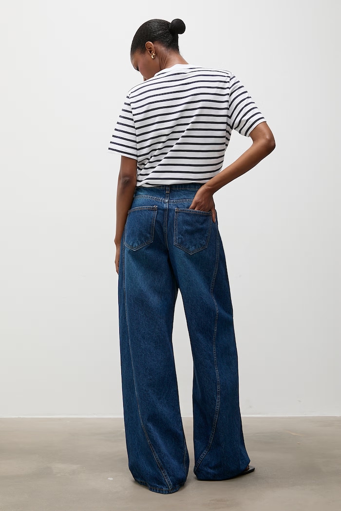 Answear.LAB Τζιν wide leg Γυναικεία 2923.tos σκούρο μπλε WA00