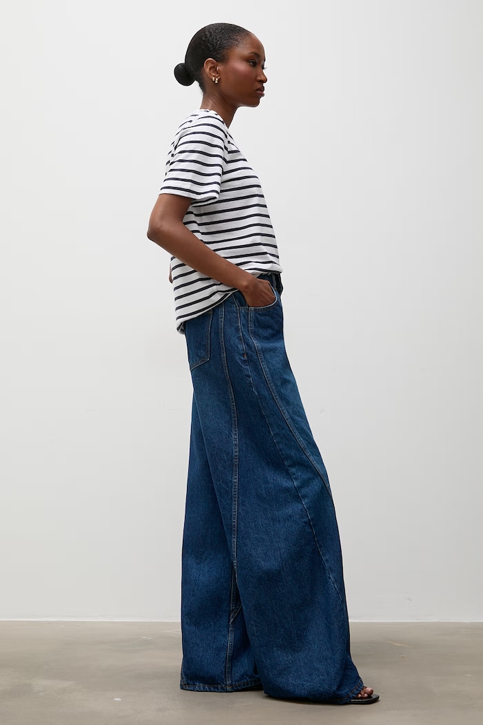 Answear.LAB Τζιν wide leg Γυναικεία σκούρο μπλε 2923.tos