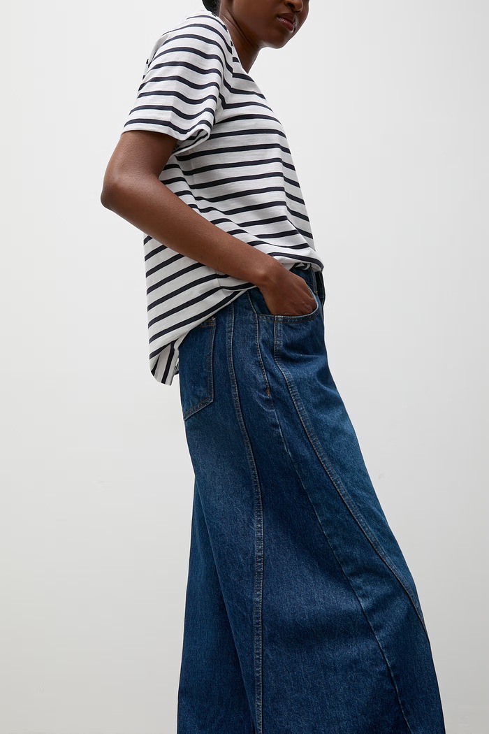 Answear.LAB Τζιν wide leg Γυναικεία 2923.tos σκούρο μπλε