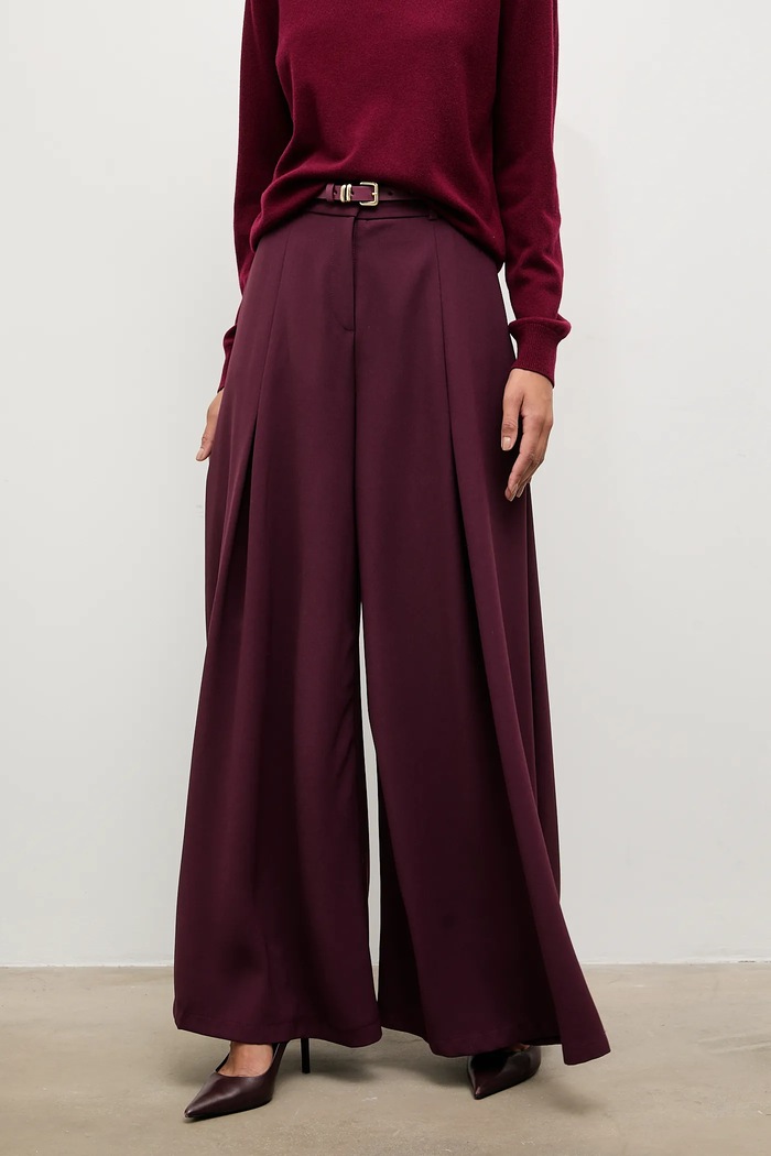 Nohavice Answear.LAB burgundské ST.1410.TOS