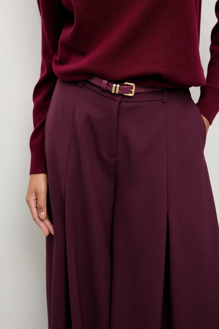 Nohavice Answear.LAB ST.1410.TOS burgundské