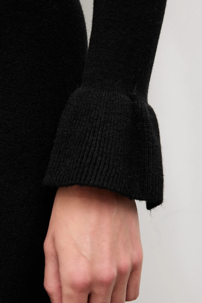 Rochie de cașmir Answear.LAB negru 2687.fh