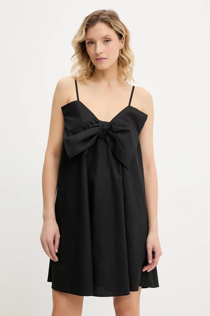 Answear.LAB sukienka bawełniana czarny br5789