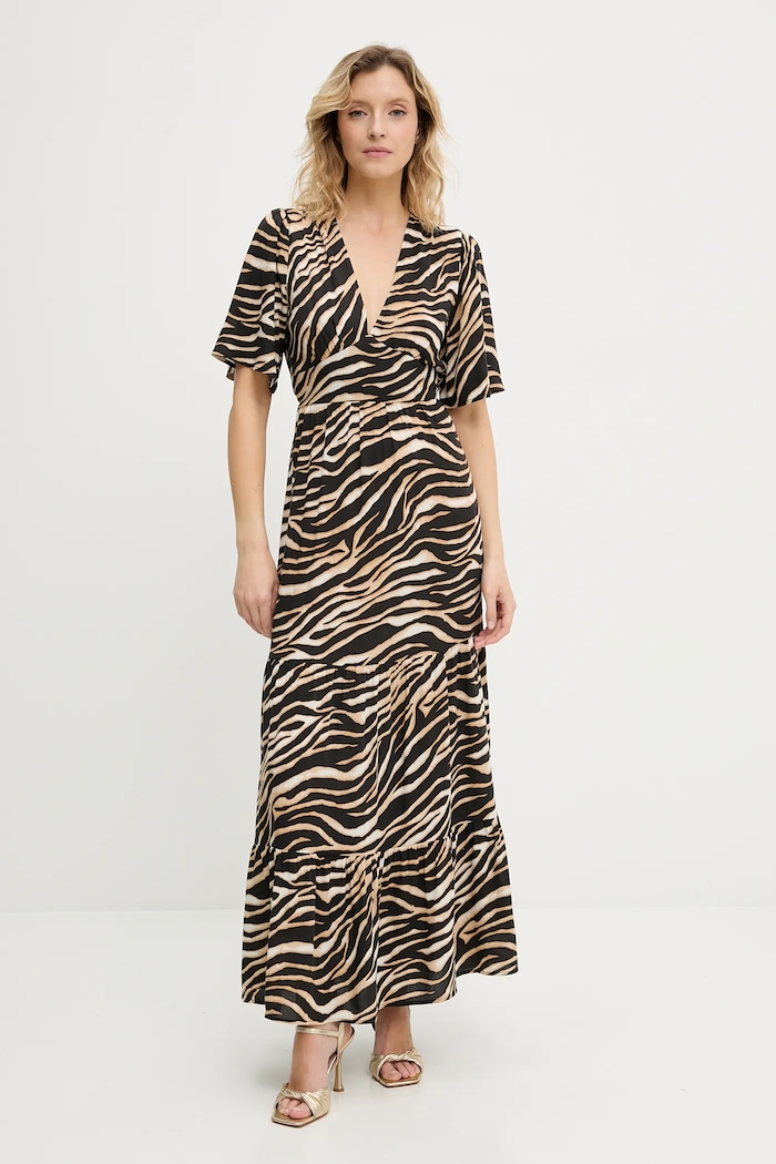 Answear.LAB sukienka 63811.FLK brązowy WA25