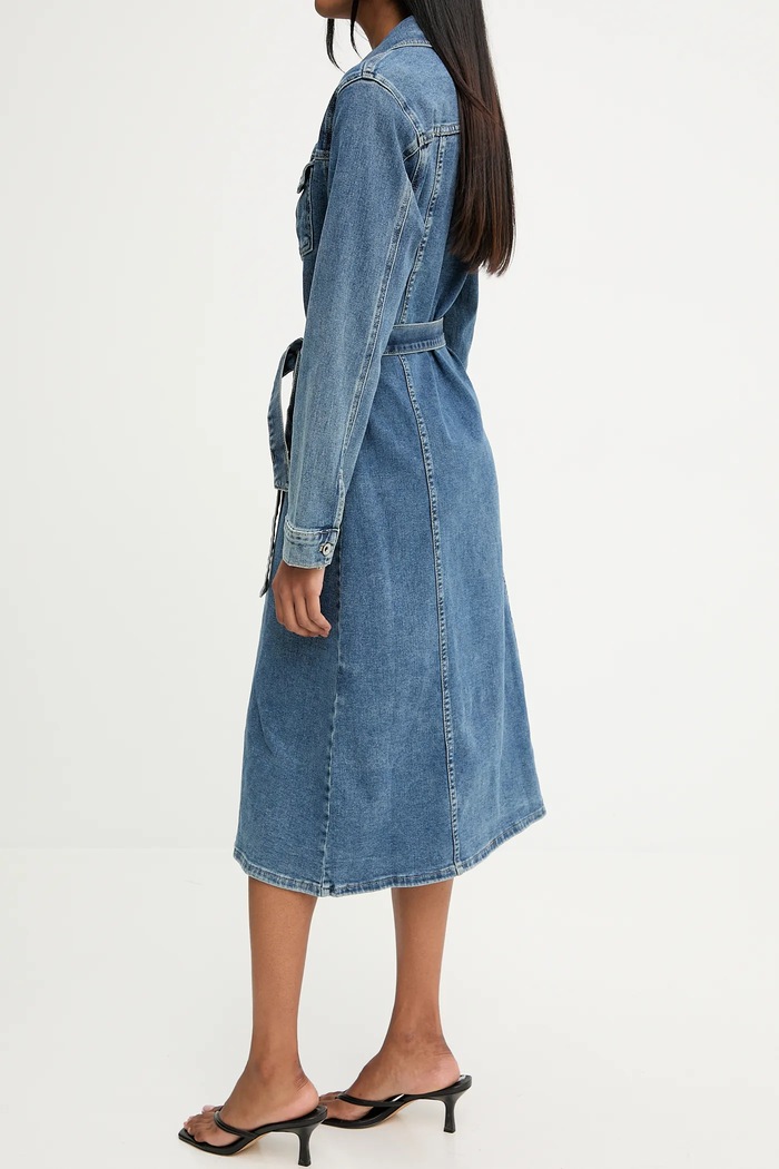 Answear.LAB rochie jeans hm6695 albastru