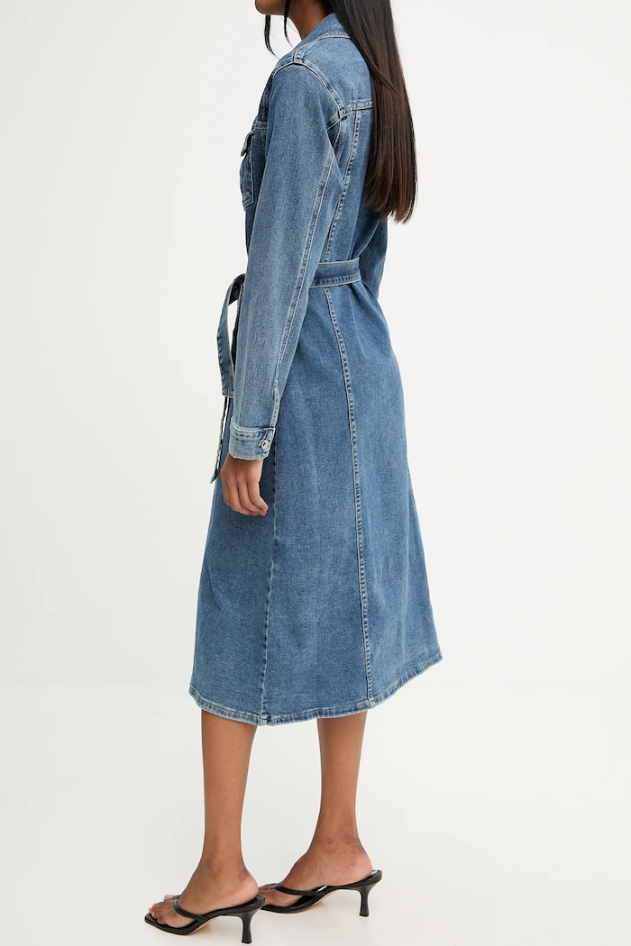 Answear.LAB rochie jeans hm6695 albastru