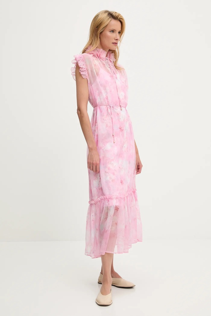 Answear.LAB sukienka casual różowy y099.3