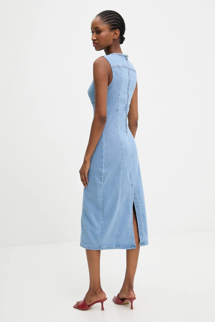 Îmbrăcăminte Answear.LAB rochie jeans mg700.FLK albastru